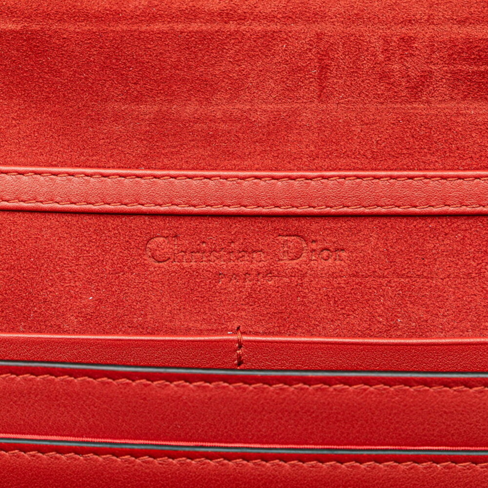 CHRISTIAN DIOR Red Leather Shoulder Bag - Picture 12 of 15